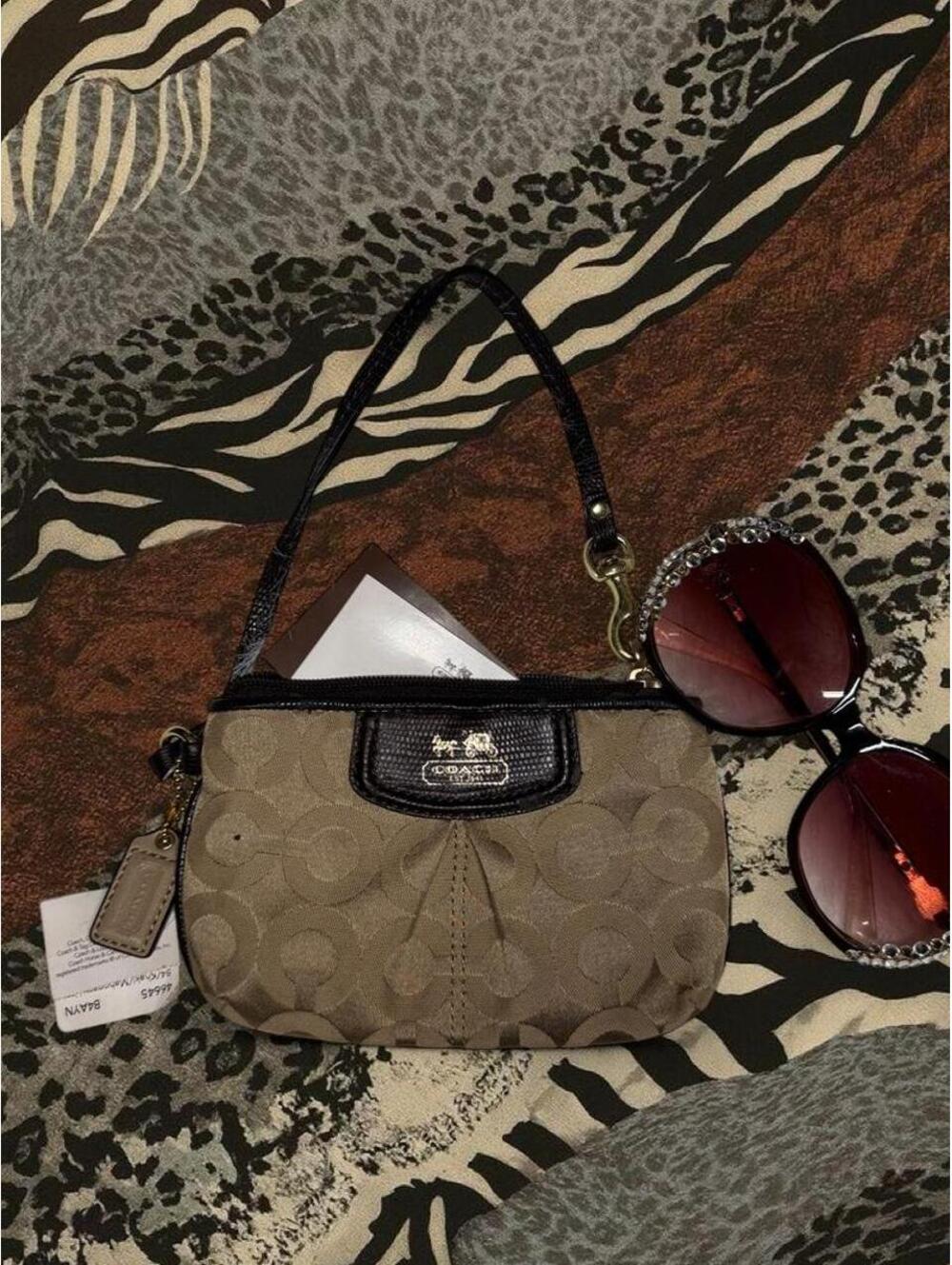 Vintage Coach wristlet